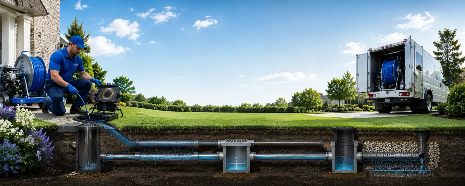 Outdoor drain cleaning information for Deep Run, NC